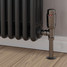 M-TRV-071-AG-BL-PIP-LS01 - Ramone Modern TRV Angled Black Nickel Thermostatic Radiator Valves With Sleeves M-TRV-071-AG-BL-PIP-LS01 - Ramone Modern TRV Angled Black Nickel Thermostatic Radiator Valves With Sleeves